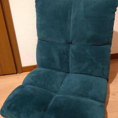 深緑色の座椅子