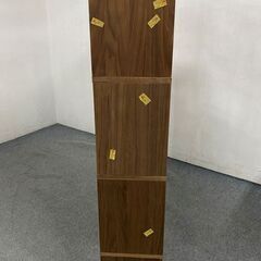 無印良品/MUJI スタッキングシェルフセット3段×4列 ウォールナット オープンラック 中古家具 店頭引取歓迎 R7646