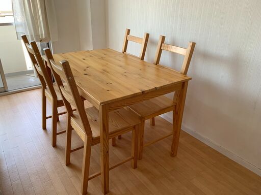 IKEA ダイニングテーブル（INGO）\u0026 椅子（IVAR）
