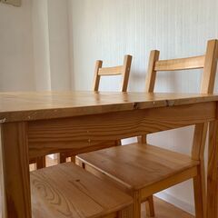 IKEA ダイニングテーブル（INGO）& 椅子（IVAR）