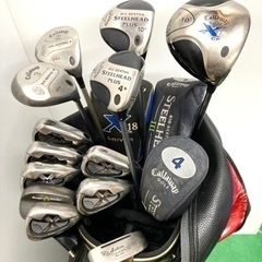 【豪華！】◆Callaway キャロウェイ X-18 等◆ゴルフクラブ 全12本セット＋ キャディバッグ＋付属品多数付き