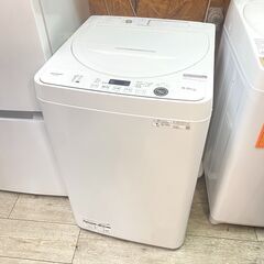 SHARP 2022年製 5.5kg 洗濯機 高濃度洗浄＆風乾燥 搭載 清潔ステンレス  