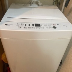 Hisense 洗濯機　5.5kg 1人暮らし用