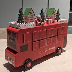KALDI アドベントカレンダー　木製　ロンドンバス