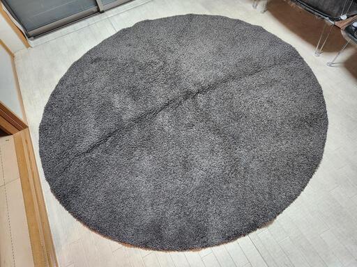 IKEA　センターラグ　円形　195㎝