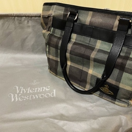 VIVIENNE WESTWOOD  トートバッグ グリーン系 防塵袋付