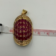 K18 18金 ルビー ペンダントトップ 8.68ct 0.20ct 15.4g