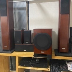 ホームシアター ONKYO5.1chスピーカー　DENONアンプ...