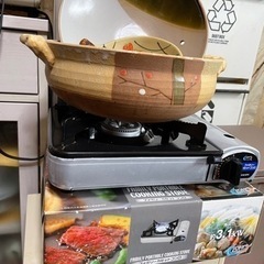 カセットコンロ　土鍋セット
