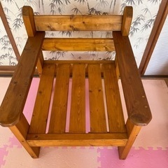 【引渡し決定】　椅子　ひとり掛け　チェア　手作り　アンティーク　木製