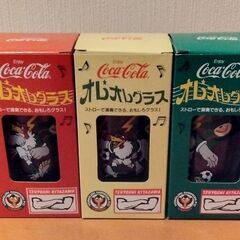 新品 コカ・コーラ オレオレ グラス 3個セット サッカー 東京...