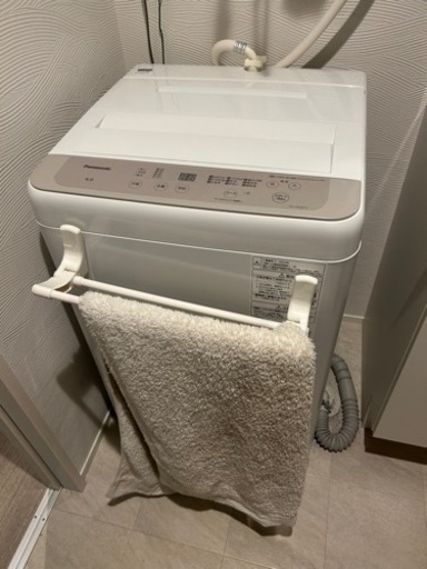 Panasonic 単身用洗濯機6kg