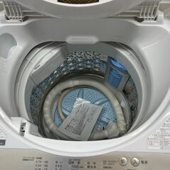 引取歓迎　札幌 東区 東芝/TOSHIBA 5kg 全自動洗濯機 2022年製 AW-5GAI ホワイト