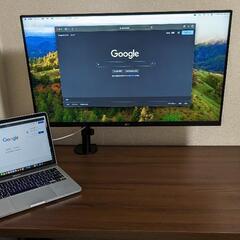 LG 4Kモニターとデスクとチェアのセット