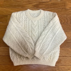編み込みのセーター　S サイズ