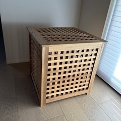 IKEA HOL ホール サイドテーブル, アカシア材, 50x...