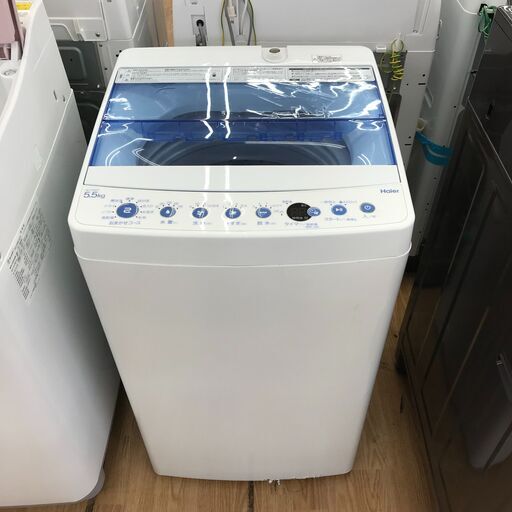 ★ジモティ割あり★ Haier 洗濯機 5.5kg 年式2019 動作確認／クリーニング済み KJ3463