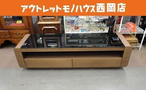 テレビ台 ニトリ ローボードベルネ 150BK 幅150㎝ テレビボード TV台 ブラック 西岡店