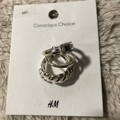 お取引き中【無料】H&Mの指輪　新品　4個セット