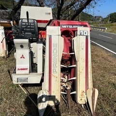 宮崎　三菱 コンバイン MC10 2条刈り　218時間　脱穀　稲刈　動画あり 三菱 コンバイン MC10 2条刈り 218時間 脱穀稲刈 中古 実動(動画あり