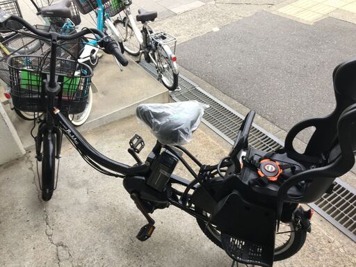 地域限定送料無料 ヤマハ パスバビー 三人乗り 子供乗せ 12,8AH 新基準