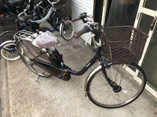 地域限定送料無料　ビビ　DX　16AH　新基準　子供乗せ　茶　神戸市　電動自転車 地域限定送料無料 パナソニック ビビ DX 16AH 新基準 2019年 子供乗せ