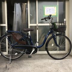 地域限定送料無料 ヤマハ パス ウィズ 新基準 12,3AH 子供乗せ 紺色