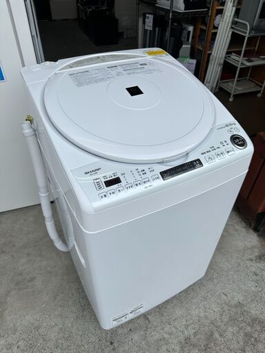 【動作保証あり】SHARP 2022年 ES-TX8F 8.0kg / 4.5kg 洗濯乾燥機 プラズマクラスター【管理KRS632】