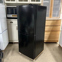 【超美品‼️】アイリスオーヤマ 2022年製 142Lノンフロン冷凍冷蔵庫 ブラック♪