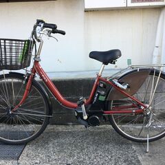 地域限定送料無料　ビビ　EX　8,9AH　子供乗せ　シルバー　神戸市　電動自転車 ヘッドレスト付きチャイルドシート搭載ビビ・DX パナソニック