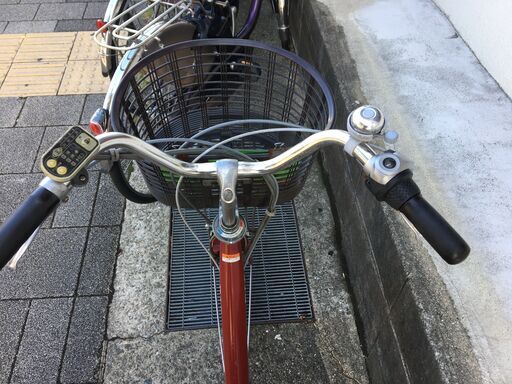 地域限定送料無料　ヤマハ　パス　新基準　4AH　子供乗せ　赤　アシスタ　ビビ　神戸市　電動自転車