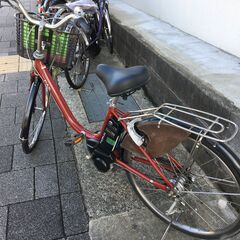 地域限定送料無料 ヤマハ パス 新基準 4AH 子供乗せ 赤 アシスタ ビビ