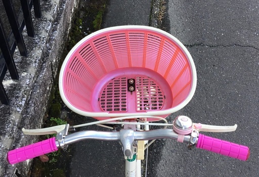 ＜整備済＞ブリヂストン・24インチ・女の子向け・子供用自転車・変速なし 鍵付き・ピンク系・お掃除済みで綺麗です♪