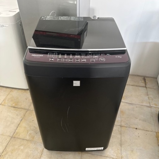 名古屋送料無料　Hisense 洗濯機 5.5kgブラック  2018年式 一人暮らし