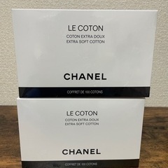 CHANEL コットン　2個セット　SHOP袋付き