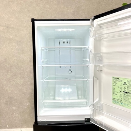 ☑︎ご成約済み TOSHIBA 2ドア冷蔵庫 2020年製✨大人のセミマットブラック 美品