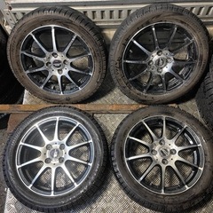 バリ山　BRIDGESTONE VRX 165/55R15 スタッドレス　タイヤ　2016年製　アルミホイール付　15インチ