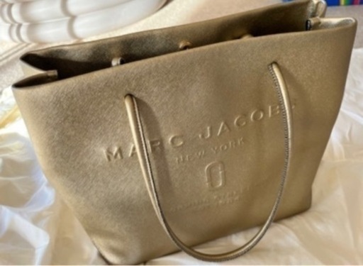 Marc Jacobs ゴールド　トートバッグ