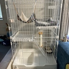 【新品未使用】キャットゲージ  猫 ケージ 2段