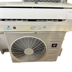 シャープエアコン6畳取り付け [工事費込]2.2kw 本体クリーニングし取り付後