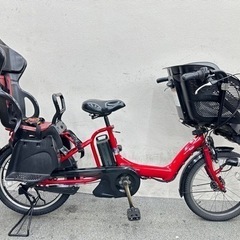 ヤマハパスKISS 3人乗り電動自転車　子供乗せシート付き　お買い得品