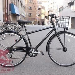 スポーツ自転車ーカゴ付き