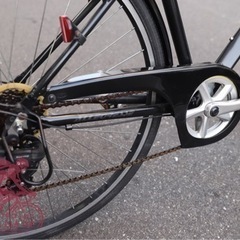 クロスバイク-バスケットや泥除け、ライトまで装備しました