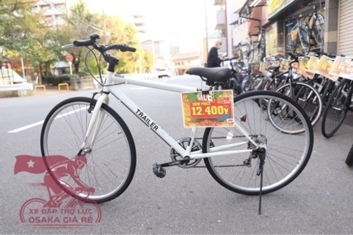 スポーツ自転車ーホワイト ホワイト, クロスバイク, スポーツバイク 