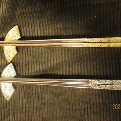 金属の箸(はし)と箸置きセット