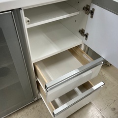 J3036 ニトリ NITORI  キッチンカウンター カウンター収納 サイドボード モデナ2 クリーニング済み　【リユースのサカイ柏店】 流山市 中古 食器棚 松戸市 中古 食器棚 我孫子市 中古 食器棚 船橋市 中古食器棚 守谷市 中古食器棚 取手市 中古食器棚 