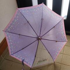 子供用　紫×ピンクの傘　