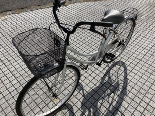 26インチ自転車】内装3段 LEDオートライト付 カゴ、サドル、スタンド