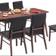 １６５ダイニングテーブル７点セット　ポタージュ