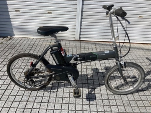 【折りたたみ電動自転車】OFF TIME パナソニック製　6段変速付　新品バッテリー❗️若林自転車　唐崎店　SALE中❗️